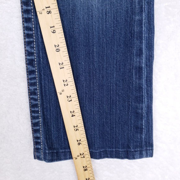 Big Star Jeans Sweet Boot Ultra Low Rise 26L Blue Embroidered Y2K Boho Chic - Picture 5 of 12